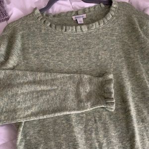 Green sweater top never worn